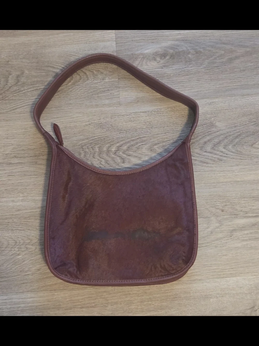 margot Burgundy Leather Hobo Shoulder Bag